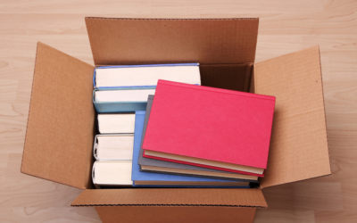 Books packed in a box